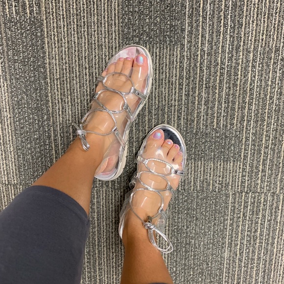 Silver/Clear sandal - Picture 6 of 7